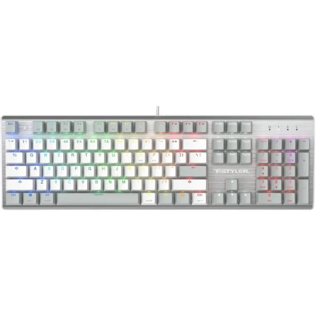 Клавиатура A4Tech Fstyler FS100 Neon (серебристый/серый)